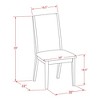 East West Furniture,Parson Chairs Blue Color Set of 2 - 2 of 3