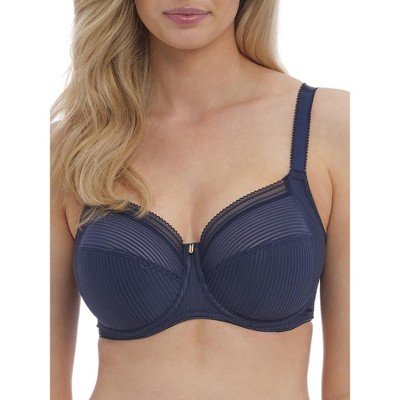 Paramour by Felina Women's Amaranth Cushioned Comfort Unlined Minimizer Bra  (French Navy, 34G)