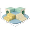 9-Piece Climbing Blocks Toys For Toddlers Soft Foam Crawl And Climb Activity Play Set For Kids Indoor Gym - 4 of 4