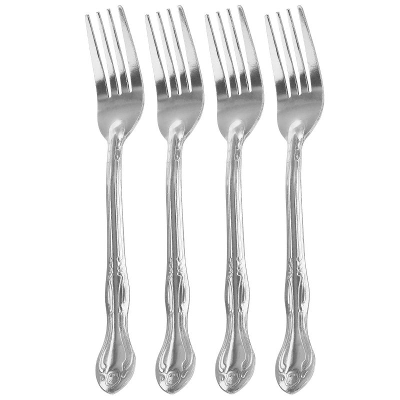 Gibson Home Abbie 4 Piece Stainless Steel Dinner Fork Set, 1 of 7