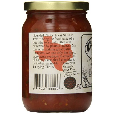 Clint's Texas Salsa Mild 16oz Target