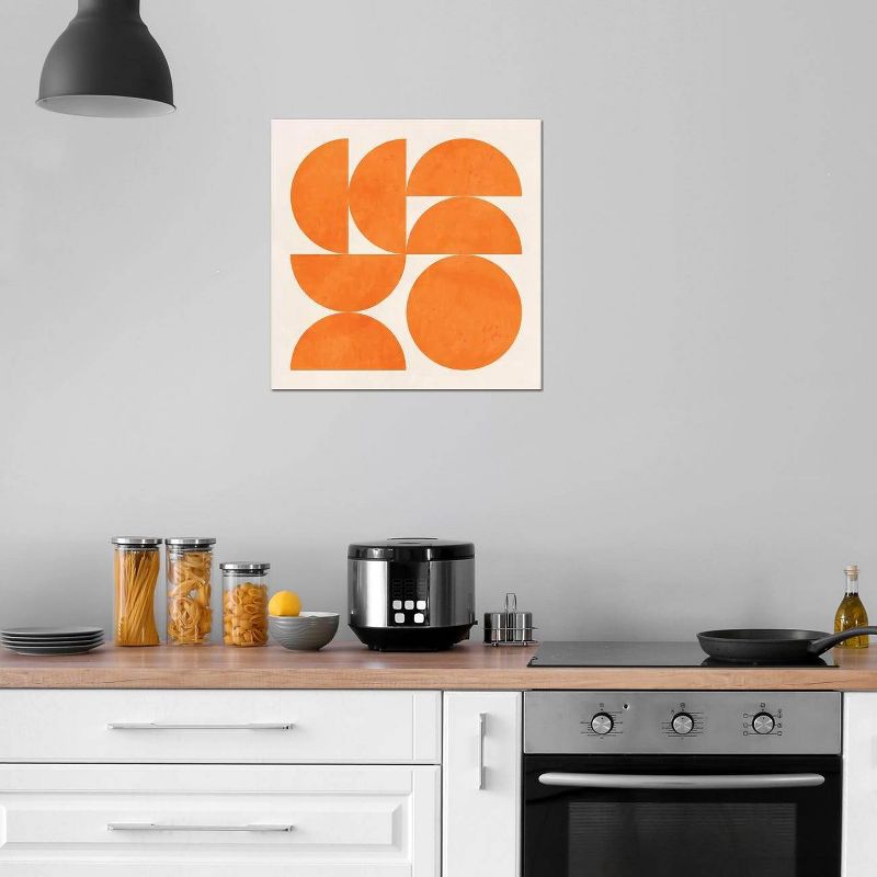 Geometric Shapes Orange by Ana Rut Bre Unframed Wall Canvas - iCanvas, 4 of 6