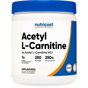 Nutricost Acetyl L-Carnitine (ALCAR) 250 Grams Powder - 1G Per Serving - 250 Servings - 1 of 4