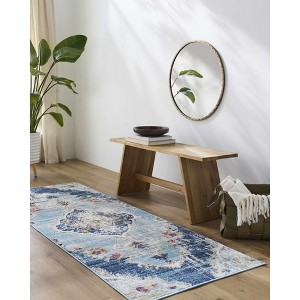 Hauteloom Wallsburg Cream&Gray Medallion Area Rug - 1 of 4