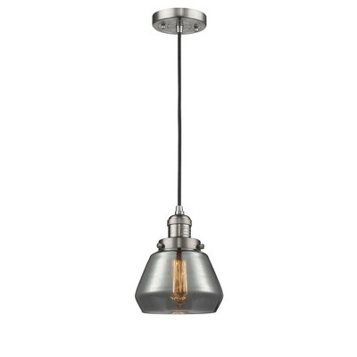 Fulton - 1 Light Cord Hung Mini Pendant In Industrial Style-10 Inches Tall and 7 Inches Wide