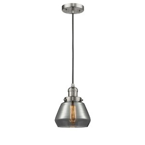 Fulton - 1 Light Cord Hung Mini Pendant In Industrial Style-10 Inches Tall and 7 Inches Wide - 1 of 1