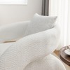 SEYNAR Open-Back Boucle Upholstered Accent Armchair with Pillow - 4 of 4
