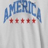 Americana Men's America Red Stars Long Sleeve Graphic Cotton Sweatshirt Hoodie - 2 of 4