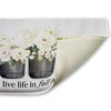 Stupell Industries Life In Full Bloom Flowers Printed Plush Bath Mat And Bath Rug, Design By Lettered And Lined, 18"X30" - 2 of 4