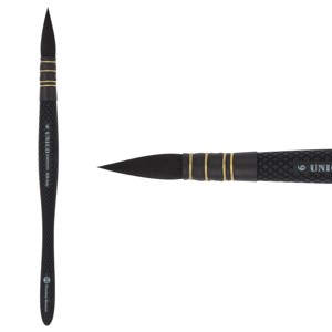 Borciani Bonazzi Infinito Synthetic Quill Watercolor Brush - Size # 6 w/ Patented Responsive HIDRO® Hair - Watercolor Brushes for Artists - Textured - 1 of 4