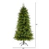 6ft. Fir Look Artificial Christmas Tree with 350 Clear LED Lights and 1870 Branches – Elegant Seasonal X-Mas Centerpiece - 2 of 4