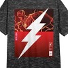 The Flash Movie Past Present Future Crew Neck Short Sleeve Charcoal Heather Women's Night Shirt - image 2 of 2