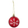 Sunnydaze Winter Wonderland Indoor Christmas Holiday Tree Shatterproof Bulb Ornaments with String - 100pc - 4 of 4
