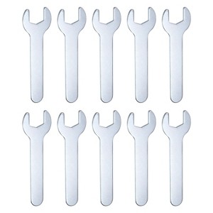 Unique Bargains Galvanized Iron Automotive Repair Furniture Assembly Metric Small Open-End Wrenches 10 Pcs - 1 of 4