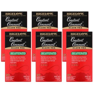 Bigelow Constant Comment Decaffeinated Black Tea - Case of 6/20 bag - 1 of 4