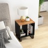 vidaXL Coffee Table Console Side End Table for Home Living Room Solid Wood - Brown - 2 of 4