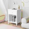 ORRD Nightstand with Drawer and Open Shelf, 26.68" Bedside Table for Kids, Girls, Boys, and Bedroom Use, White - 4 of 4