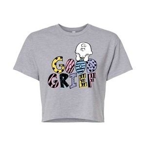 Women's - Peanuts - Good Grief Charlie Brown Cropped Graphic T-Shirt - 1 of 4