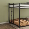 Bunk Bed Frame, Sturdy Full over Full Metal Bunk Black for Kids and Adult, Low Profile and Easy Climbing with Stable Ladder, No Box Spring Needed - 4 of 4