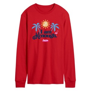 Men's - Barbie - I Am Kenough Palm Trees Long Sleeve Graphic T-Shirt - 1 of 2