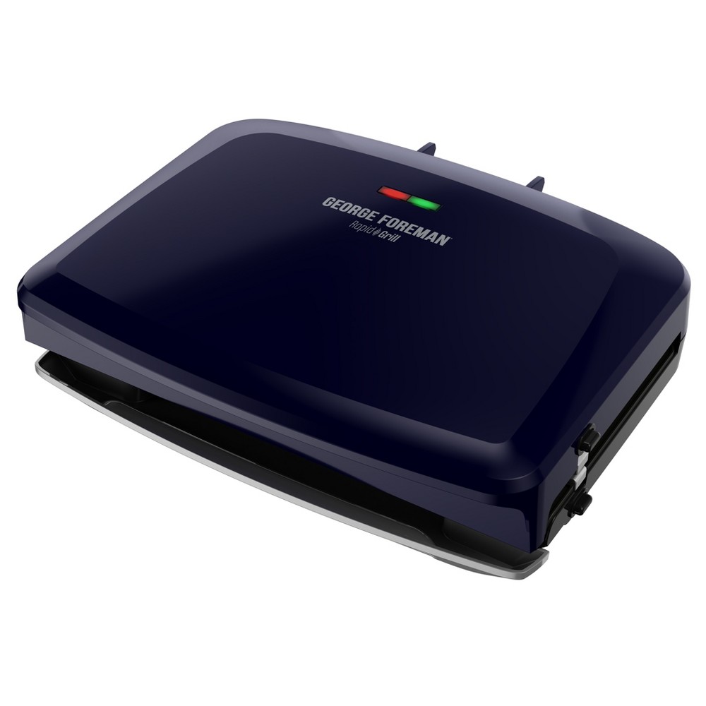 George Foreman Rapid Grill Series 5-Serving Removable Plate Electric Indoor Grill and Panini Press - Navy RPGF3801BLX