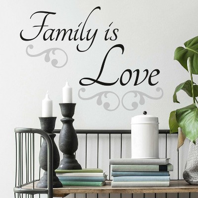 Family Is Love Peel and Stick Wall Decal - RoomMates