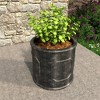 LeisureMod Meadow Fiberstone and MGO Clay Round Planter - 2 of 4