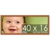 PosterPalooza | Panoramic Modernist Brown Picture Frame - UV Acrylic, Foam Board Backing, Hanging Hardware - 2 of 4