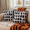 REGALWOVEN Geometric Soft Plush Modern Decorative Throw Pillows Cases 2 Pcs - 2 of 4
