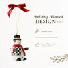 Spode Christmas Tree Black and White Snowman Ornament - image 3 of 4