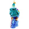 Huras Family 7.0 Inch Santa And His Seahorse Hand-Painted Keepsake Ocean Tree Ornaments - 3 of 4