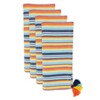 Saro Lifestyle Color Splash Table Napkin (Set of 4), 20"x20", Multicolored - 3 of 4