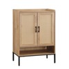 AZL1 Life Concept Shoe Rack 5 Tier Wooden Shoe Cabinet with Rattan Doors Open Shelves Natural for Entryway Hallway Bedroom, Brown, 37.2"*16.7"*7.3" - 4 of 4