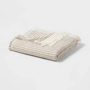 Waffle Weave Oversized Throw Blanket Ivory - Threshold™