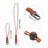 Unique Bargains Keys Whistle Badge Holder Wrist Lanyard with Sling Clips 4 Pcs - 2 of 4