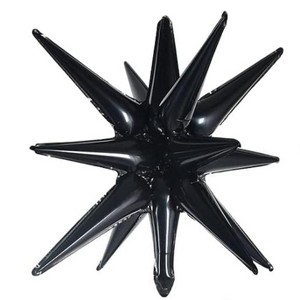 PartyWoo 42 Inch Black Star Foil Balloons 1PCS - 1 of 4