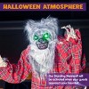 Joyfy 63'' Halloween Standing Werewolf Outdoor Decoration, Life Size Animated Ghost with LED Eyes and Sound Haunted House Props for Lawn Yard Patio - 2 of 4