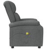 vidaXL Massage Chair Dark Gray Fabric - 4 of 4