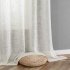 Kate Aurora 2 Pack Lux Thread Premium Woven Grommet Top Sheer Curtain Panels - 4 of 4