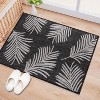 World Rug Gallery Contemporary Palm Leaves Textured Flat Weave Indoor/Outdoor Area Rug - 2 of 4