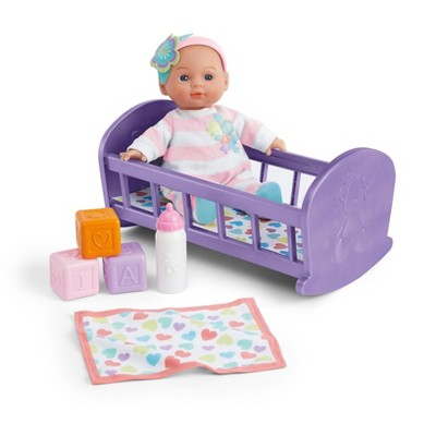 Kidoozie Lullaby Baby Playset - Soft Body Doll and Crib for children ages 2 and older