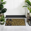 Northlight Natural Coir Hummingbird with Flower Outdoor Doormat 18" x 30" - 3 of 3