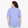 Women's Bluey Oversized Short Sleeve Graphic Boyfriend T-Shirt - Periwinkle Blue - 2 of 3