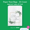 Big Dot of Happiness Boho Botanical Thank You Paper Treat Bags, Bridal Shower or Wedding Candy Bags, Greaseproof White Sandwich Cookie Bags - 25 Count - 4 of 4