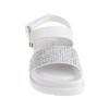 bebe Girls' Sandals - Cute and Sparkly Toddler Girls' Summer Shoes, Perfect Beach Sandals for Toddlers - 4 of 4