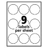 Avery Durable White Round ID Labels 2 1/2" dia. White 72/Pk 22856 - 2 of 4