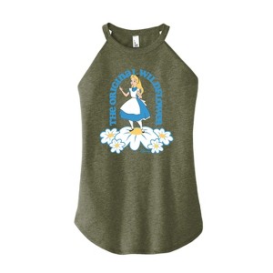Women's - Disney - Alice In Wonderland Graphic High Neck Tank - 1 of 3