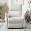 KTMBDW Power Recliner Chair, 270 Swivel Rocker Chair,Small Rocking Recliner Chair for Small Spaces,Upholstered Glider Recliner Chair with Side Pockets - 3 of 4