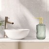 Unique Bargains Durable Cylinder Twill Lines Soap Dispenser 1 Pc - 2 of 4