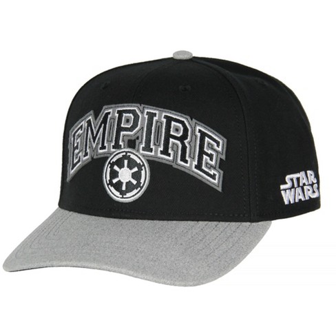 Star Wars Adult Galactic Empire Embroidered Precurve Snapback Hat For Men  And Women Black : Target